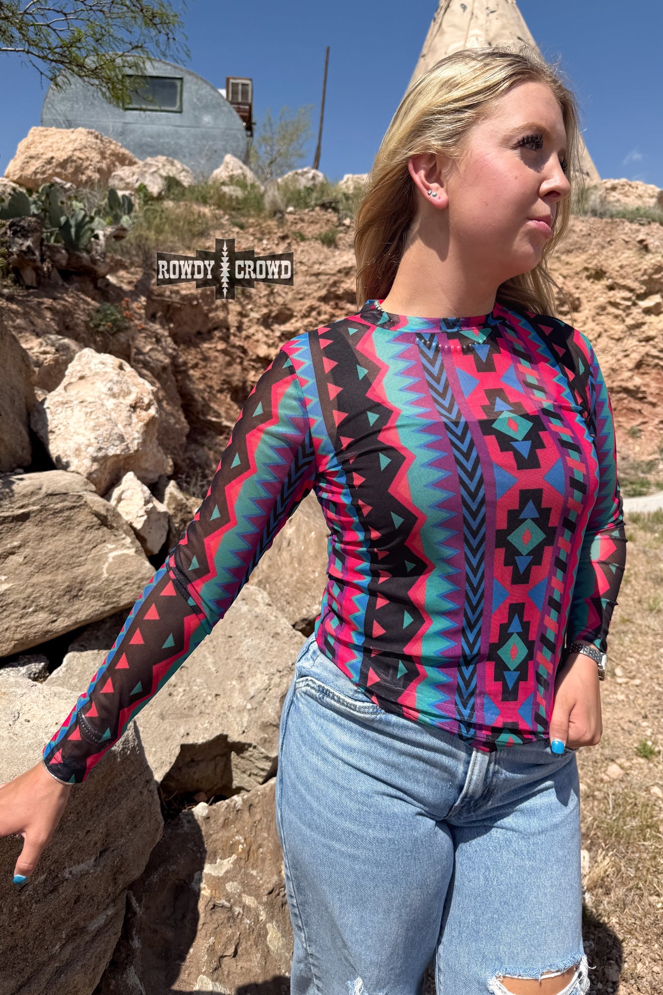 Retro Funk Mesh Top